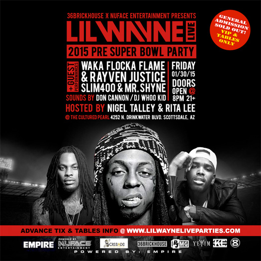 Lil Wayne Is Hosting A Pre Super Bowl Party At Michaels Cafe In Arizona With Waka Flocka Flame