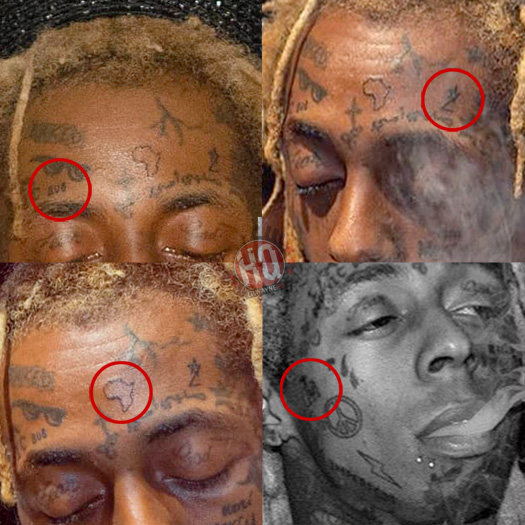 Lil Wayne Hosts A Halloween Party In Miami, Debuts New Face Tattoos