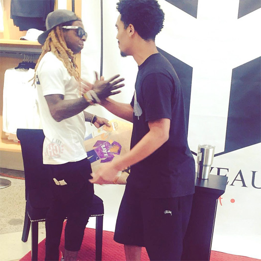 Lil Wayne Hosts A Pop Up Shop At Nouveau In New Orleans, Meets Fans