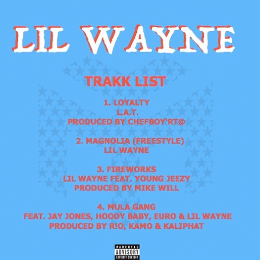 Lil Wayne Releases A New Project Called In Tune We Trust