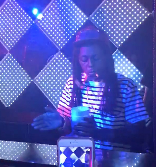 Lil Wayne Jams Out To March Madness, White Iverson & Watch Out At Dream Nightclub In Miami