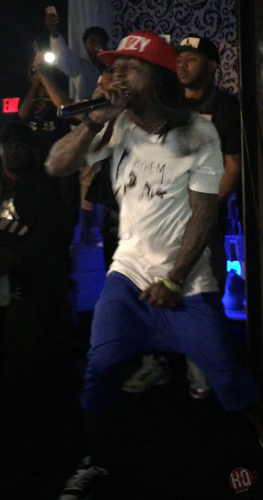 Lil Wayne Jams Out To Migos & Performs Live At Vada Nightclub In Cleveland Ohio
