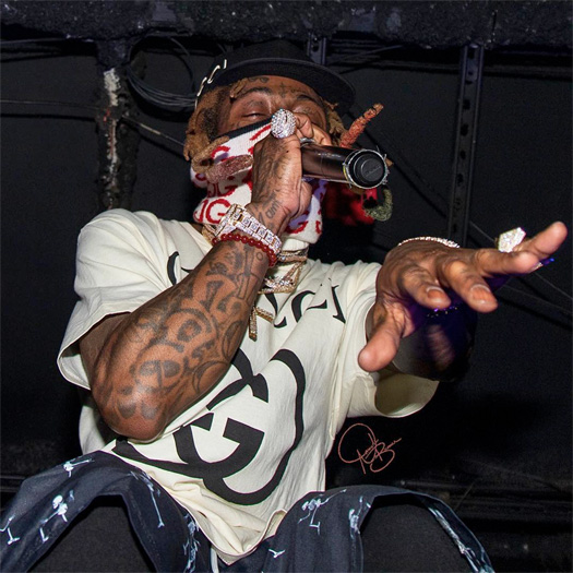 Lil Wayne Jams Out To Triggaman & ZEZE, Performs Uproar Live At His Halloween Party In Miami