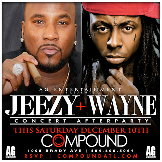 Lil Wayne & Jeezy To Host Winterfest After Party At Compound Nightclub In Atlanta