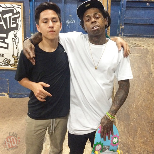 Lil Wayne Has A Late Night Skating Session At Milwaukee Four Seasons Skatepark