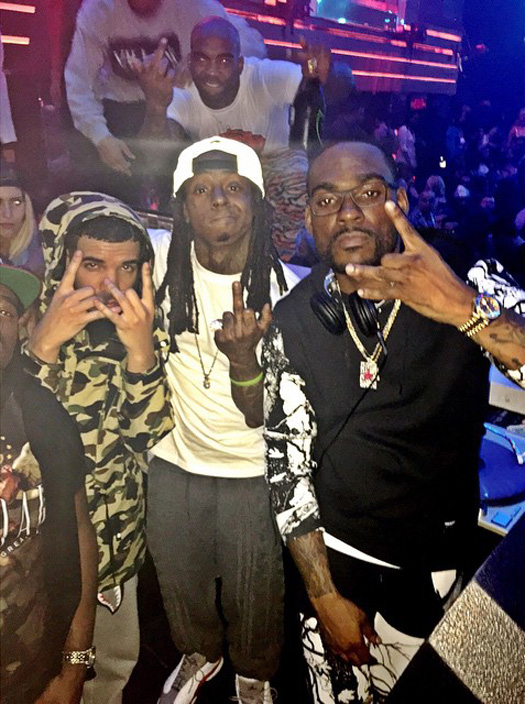 Lil Wayne Hits Up LIV Nightclub With Drake, 2 Chainz, Ray J & The Game