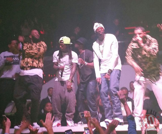 Lil Wayne Hits Up LIV Nightclub With Drake, 2 Chainz, Ray J & The Game