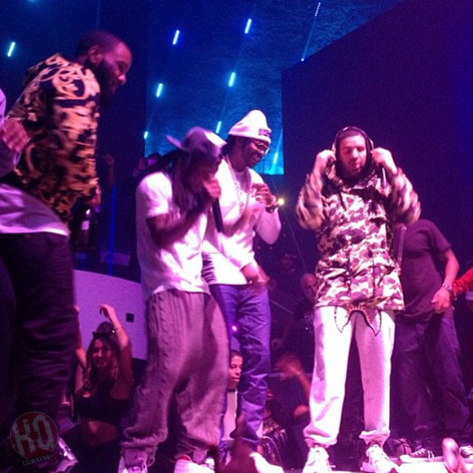 Lil Wayne Hits Up LIV Nightclub With Drake, 2 Chainz, Ray J & The Game