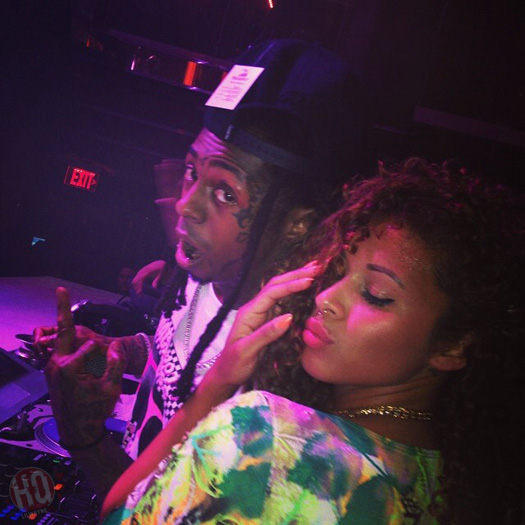 Lil Wayne Parties At LIV Nightclub With Floyd Mayweather & Christina Milian