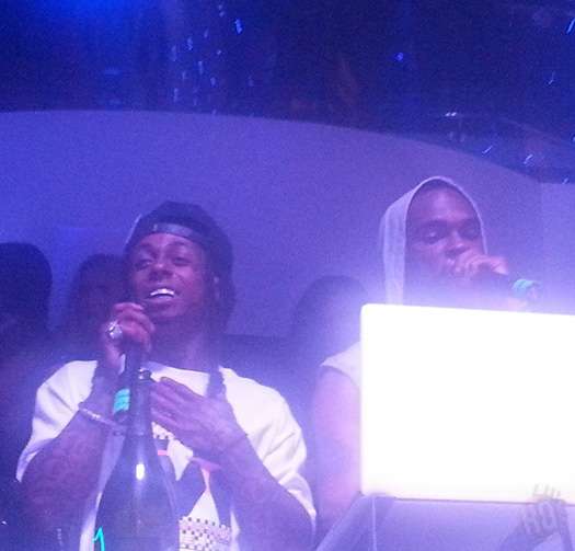 Lil Wayne Parties At LIV Nightclub With Floyd Mayweather & Christina Milian