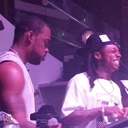 Lil Wayne Parties At LIV Nightclub With Floyd Mayweather & Christina Milian