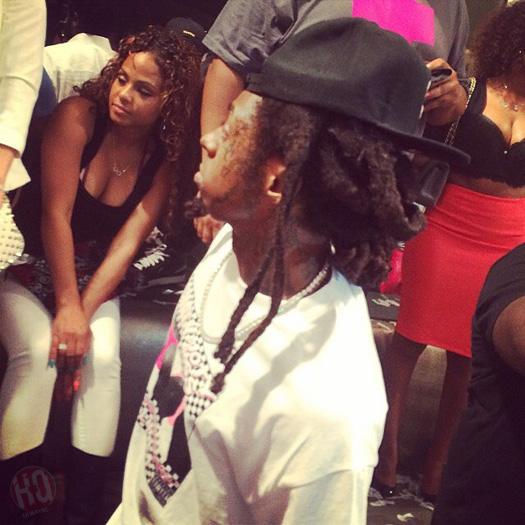 Lil Wayne Parties At LIV Nightclub With Floyd Mayweather & Christina Milian