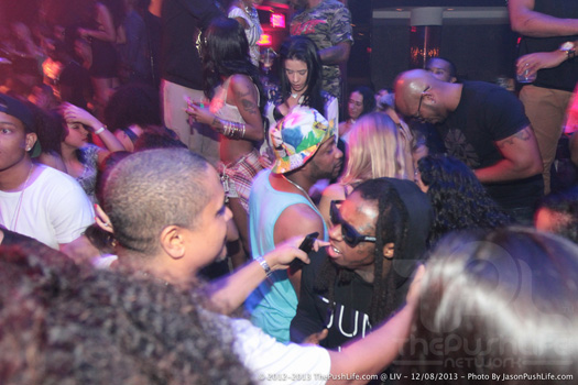 Lil Wayne Parties At LIV Nightclub In Miami With Busta Rhymes, Euro & DJ Scoob Doo