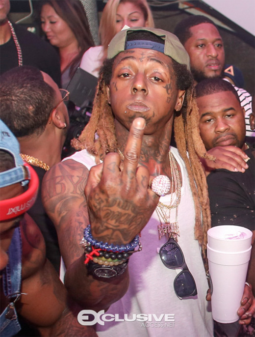 Lil Wayne Parties At LIV Nightclub In Miami With Jeezy, 2 Chainz & More