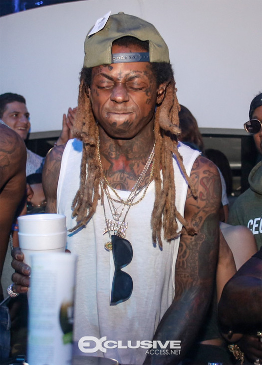 Lil Wayne Parties At LIV Nightclub In Miami With Jeezy, 2 Chainz & More