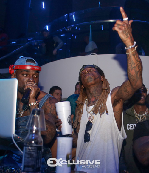 Lil Wayne Parties At LIV Nightclub In Miami With Jeezy, 2 Chainz & More