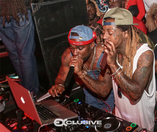 Lil Wayne Parties At LIV Nightclub In Miami With Jeezy, 2 Chainz & More