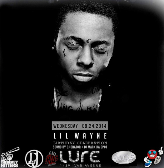 Lil Wayne Will Start His Early Birthday Celebrations At Lure Nightclub In Los Angeles