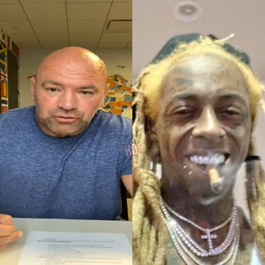 Lil Wayne Makes Predictions With Dana White For UFC 252