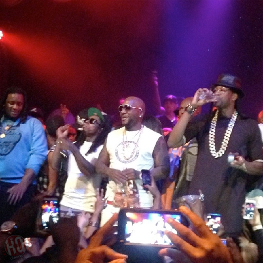Lil Wayne Attends Mayweather vs Maidana Fight After Party With Young Jeezy & 2 Chainz