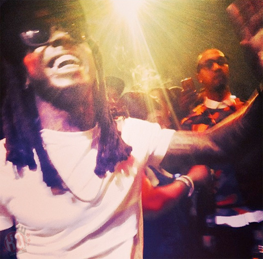 Lil Wayne Attends Mayweather vs Maidana Fight After Party With Young Jeezy & 2 Chainz