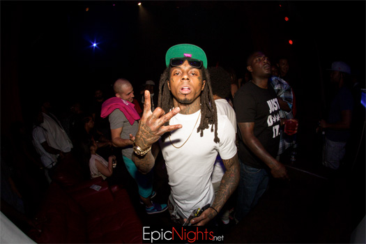 Lil Wayne Attends Mayweather vs Maidana Fight After Party With Young Jeezy & 2 Chainz