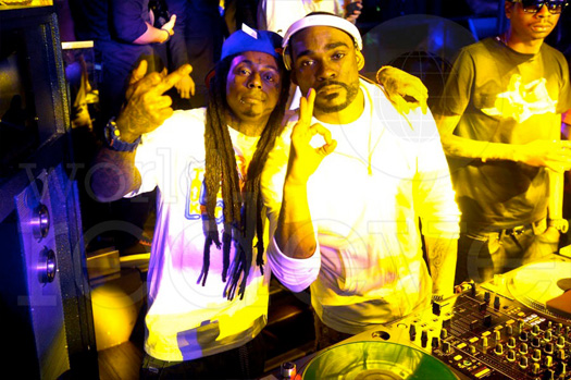 Lil Wayne Parties With Meek Mill At STORY Nightclub In Miami