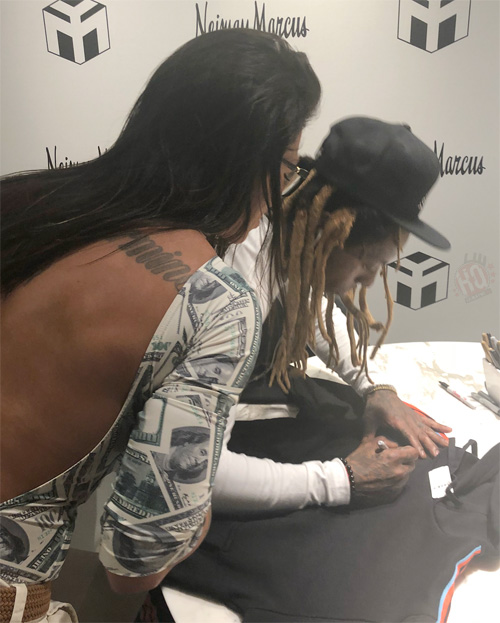 Lil Wayne Meets & Greets His Fans At Neiman Marcus Clothing Store In Miami