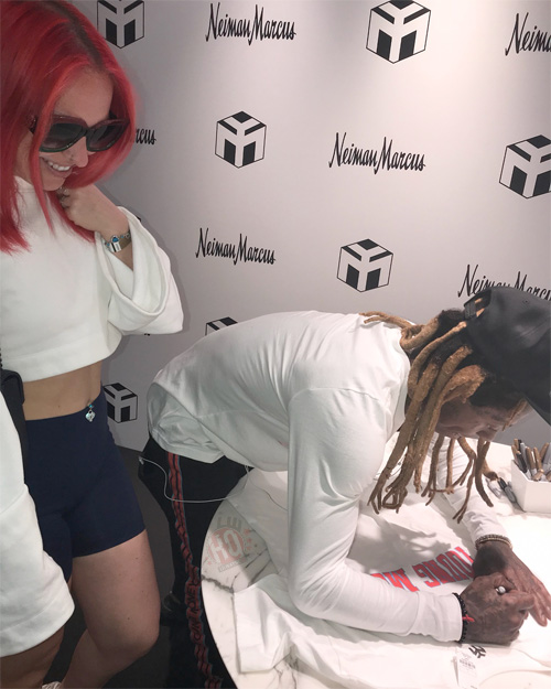 Lil Wayne Meets & Greets His Fans At Neiman Marcus Clothing Store In Miami