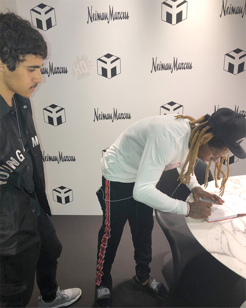 Lil Wayne Meets & Greets His Fans At Neiman Marcus Clothing Store In Miami