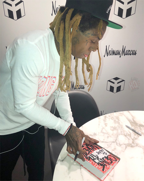 Lil Wayne Meets & Greets His Fans At Neiman Marcus Clothing Store In Miami