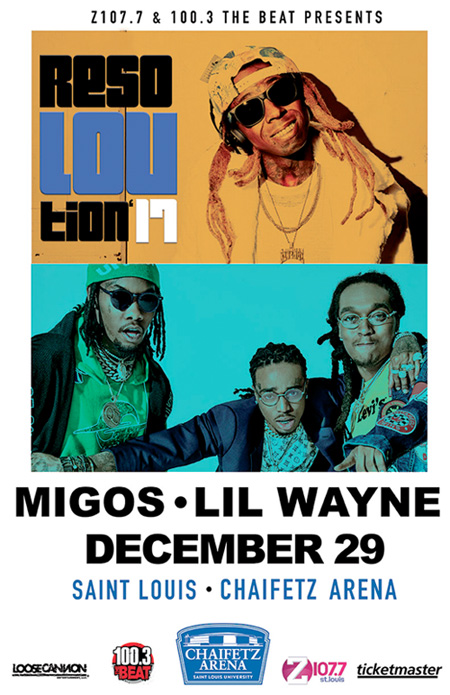 Lil Wayne & Migos To Headline ResoLOUtion 2017 In St Louis