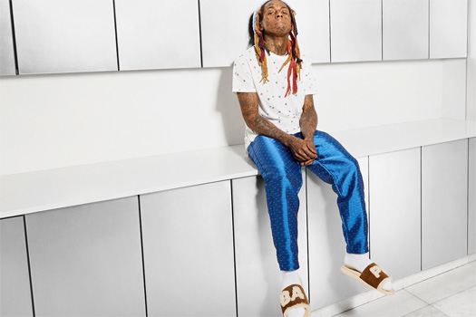 Lil Wayne Models BAPE & UGG New Campaign For Sheepskin Slides & Sneakers