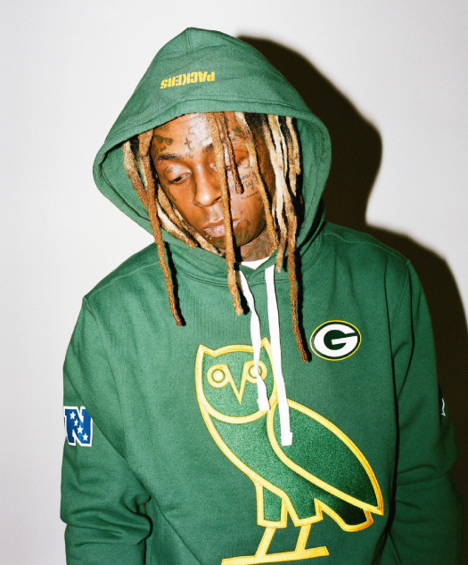 Lil Wayne Models Drake OVO x NFL Collection Campaign