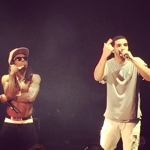 Lil Wayne & Drake Perform Live In Mountain View California On Their Joint Tour