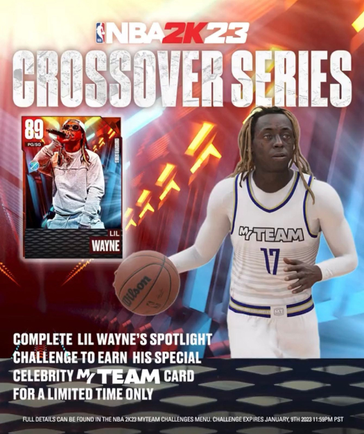 Lil Wayne Is Now A Playable Character In NBA 2K23