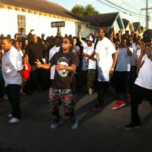 Lil Wayne On Set Of 2 Chainz Used 2 Video Shoot With The Hot Boys