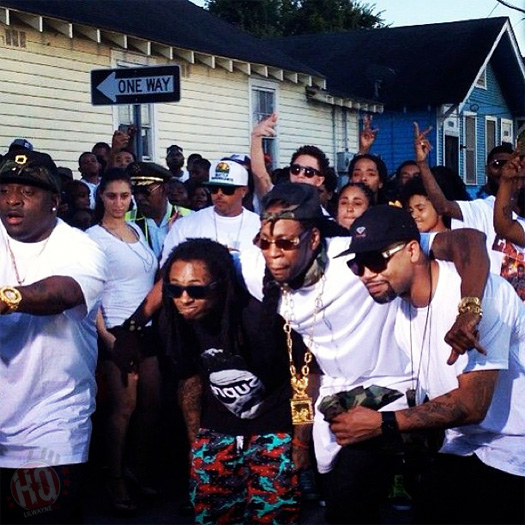 Lil Wayne On Set Of 2 Chainz Used 2 Video Shoot With The Hot Boys