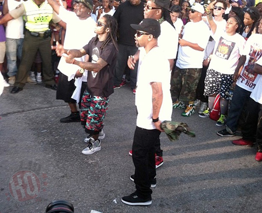 Lil Wayne On Set Of 2 Chainz Used 2 Video Shoot With The Hot Boys