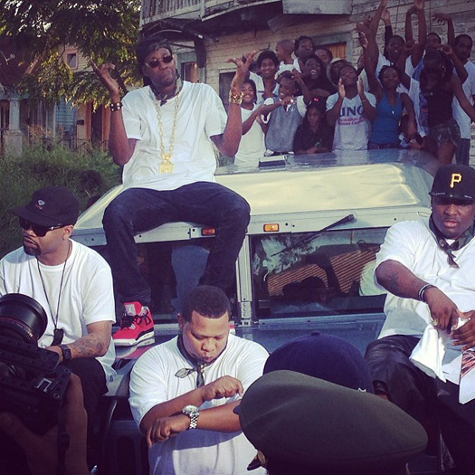 Lil Wayne On Set Of 2 Chainz Used 2 Video Shoot With The Hot Boys