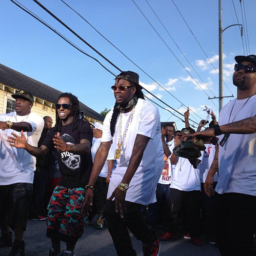 Lil Wayne On Set Of 2 Chainz Used 2 Video Shoot With The Hot Boys