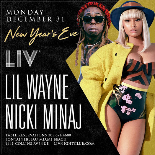 Lil Wayne & Nicki Minaj To Celebrate New Years Together In Miami