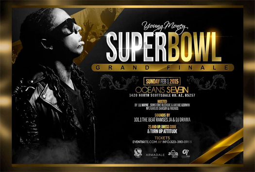 Lil Wayne Is Hosting A Party At Ocean 7 Nightclub In Arizona For The Super Bowl Grand Finale