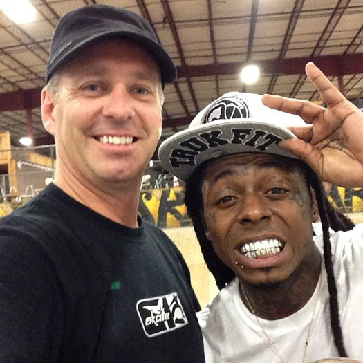 Lil Wayne Stops By Ollies Skatepark In Kentucky, Plays Big Tymers On His Phone