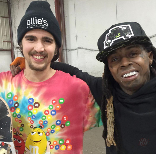 Lil Wayne Hits Up Ollies Skatepark In Kentucky For A Skating Session