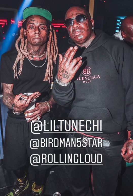 Lil Wayne Parties With Birdman At His 2018 Rolling Loud After Party