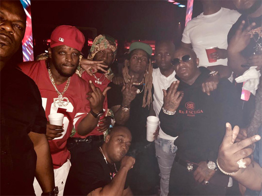 Lil Wayne Parties With Birdman At His 2018 Rolling Loud After Party
