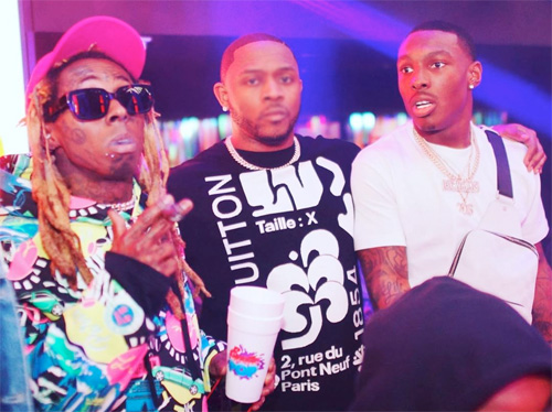 Lil Wayne Parties It Up During Big Game Weekend With 2 Chainz & Jermaine Dupri