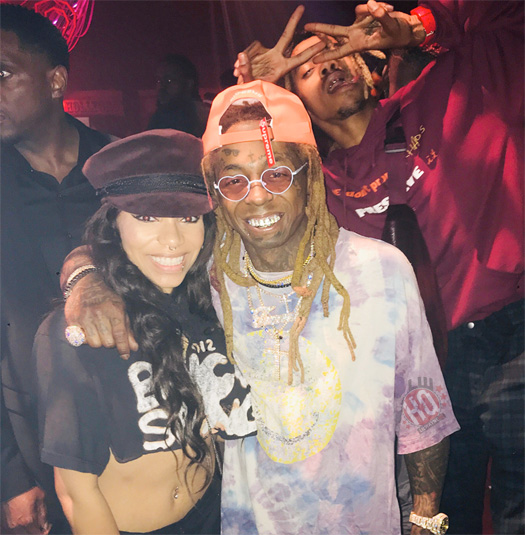 Lil Wayne Parties At LIV Nightclub In Miami With Chris Brown, LeBron James & More