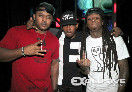 Lil Wayne Parties With Kendrick Lamar At Bamboo Nightclub In Miami